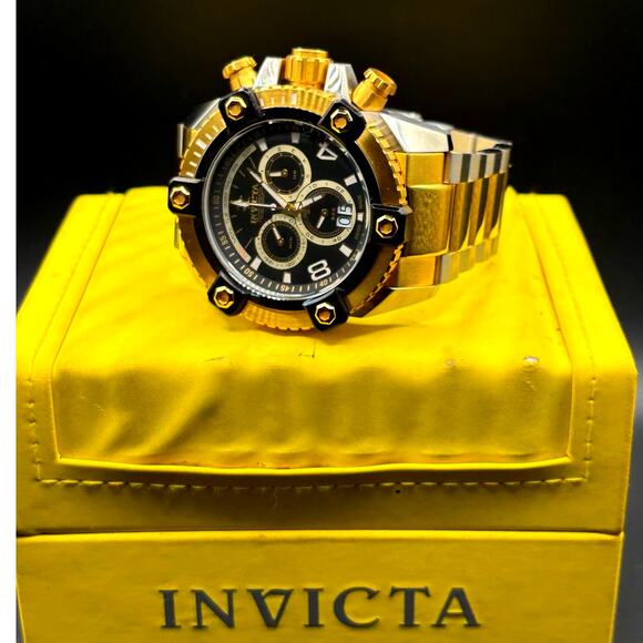 Invicta 0337 Reserve Arsenal Swiss Made Chronograph 56mm Two Tone Men\'s Watch main image 5